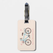 自転車 引用 人生は美しい旅 ラゲッジタグ (裏面縦)
