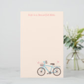 自転車 引用 人生は美しい旅 便箋 (スタンド正面)