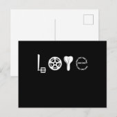 自転車 愛 レース 自転車 パーツ 面白い サイクリング ポストカード (正面/裏面)
