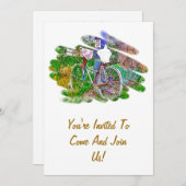 自転車 招待状 (正面/裏面)