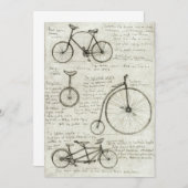 自転車 招待状 (正面/裏面)