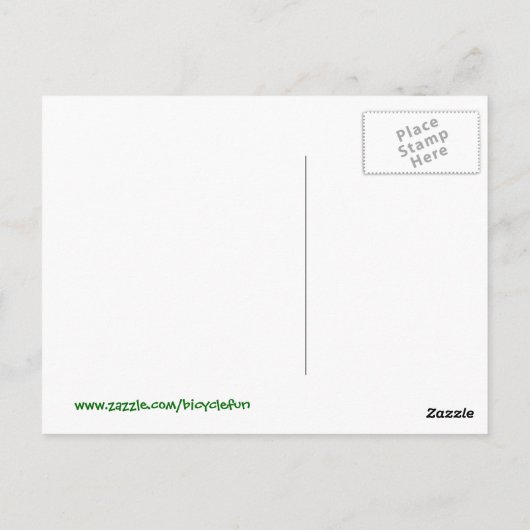 自転車: 油流出が不要、Tシャツとマグが必要 ポストカード (裏面)