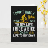 自転車 – 自転車が私の日に生き生きと カード (黄色い花)