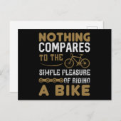 自転車 – 自転車に乗って比較するものはない ポストカード (正面/裏面)