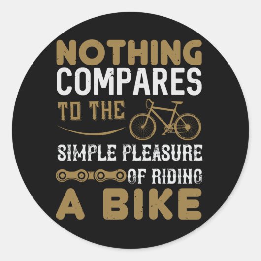 自転車 – 自転車に乗って比較するものはない ラウンドシール (正面)