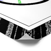 自転車、自転車スポーツやる気を起こさせる、言葉&ストライプ ポスター (角)