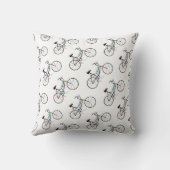 自転車、自転車スポーツ、やる気を起こさせる言葉 クッション (裏面)