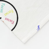 自転車、自転車スポーツ、やる気を起こさせる言葉 フリースブランケット (角)