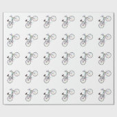 自転車、自転車スポーツ、やる気を起こさせる言葉 ラッピングペーパー (フラット)