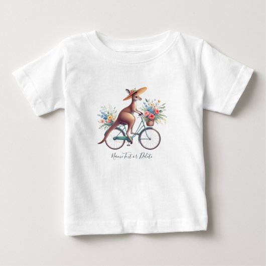 自転車 自転車 カンガルー Tシャツ (正面)