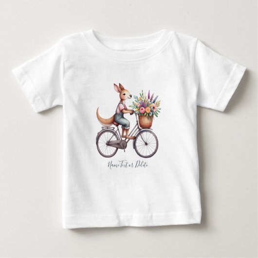 自転車 自転車 カンガルー Tシャツ (正面)