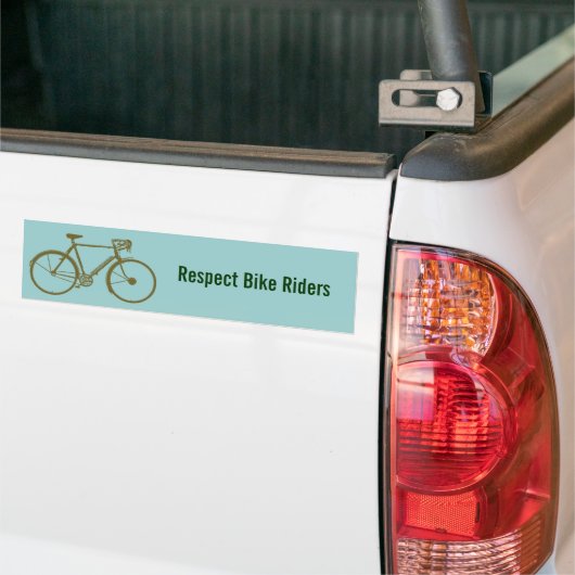 自転車、自転車、サイクリング/サイクリング バンパーステッカー (トラック上)
