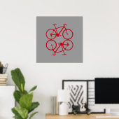 自転車、自転車、サイクリング/サイクリング ポスター (ホームオフィス)
