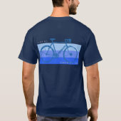 自転車。自転車。サイクリング Tシャツ (裏面)