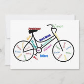 自転車,自転車,サイクル,サイクリング,やる気を起こさせる招待状 招待状 (正面)