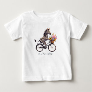 自転車 自転車 ゼブラ Tシャツ