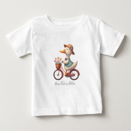 自転車 自転車 ダック Tシャツ (正面)