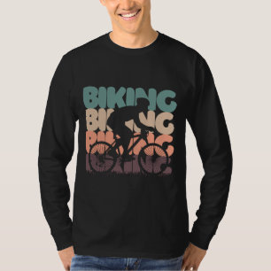 自転車 自転車 自転車 ビンテージ レトロ カラー バイク Tシャツ