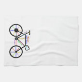 自転車、自転車、自転車、自転車、スポーツ、サイクリングやる気を起こさせる、 キッチンタオル (横)