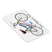 自転車、自転車、自転車、自転車、スポーツ、サイクリングやる気を起こさせる、 マグネット (右側)