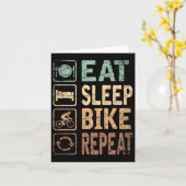 自転車 食事 睡眠 繰り返し 自転車 カード (黄色い花)
