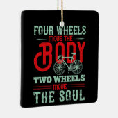 自転車 – 2つの車輪が魂を動かす セラミックオーナメント (右)