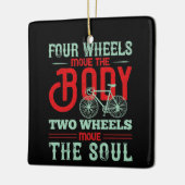 自転車 – 2つの車輪が魂を動かす セラミックオーナメント (左)