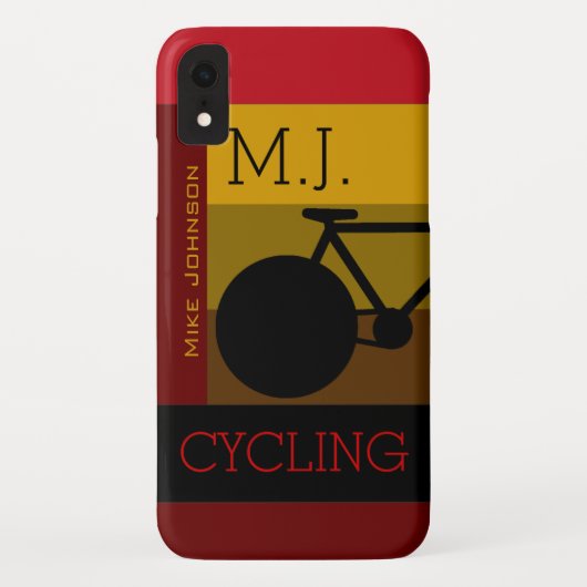 自転車。 2輪。自転車クール. Case-Mate iPhoneケース (裏面)