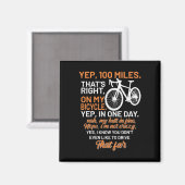 自転車 FAQ イェップ 100 マイル トライアスロン ダウンヒル サイクル マグネット (正面/裏面)