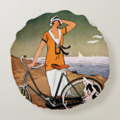 自転車Ad 1925年 ラウンドクッション (裏面)