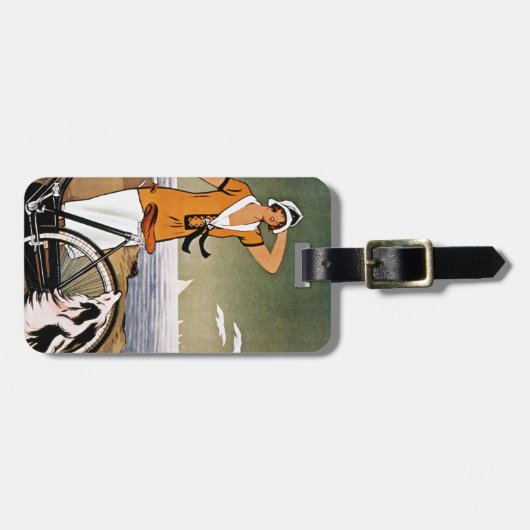 自転車Ad 1925年 ラゲッジタグ (正面横)