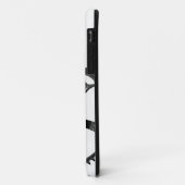 自転車Crankset -白の黒 Case-Mate iPhoneケース (裏面/左)