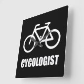 自転車Cycologist スクエア壁時計 (傾斜)