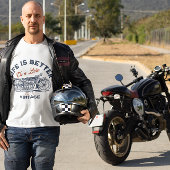 自転車Tシャツのバイク生活は人生が良い Tシャツ