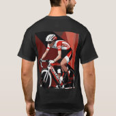 自転車Tシャツ Tシャツ (裏面)
