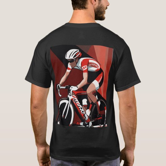 自転車Tシャツ Tシャツ (裏面)