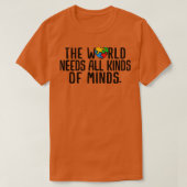 自閉支おもしろい援引用文自閉症啓発すべて Tシャツ (デザイン正面)