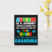 自閉症おばあちゃん神経発散支持アウェア カード (黄色い花)