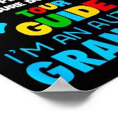 自閉症おばあちゃん神経発散支持アウェア ポスター (角)