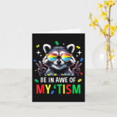 自閉症おもしろいは私の自閉症ミームRaに畏敬する カード (黄色い花)