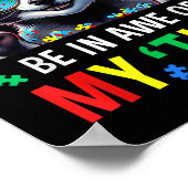 自閉症おもしろいは私の自閉症ミームRaに畏敬する ポスター (角)