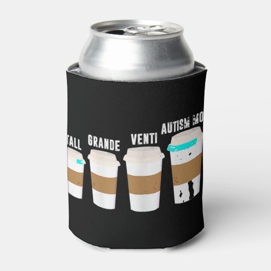 自閉症おもしろいを意識したTシャツ 缶クーラー (缶正面)