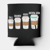 自閉症おもしろいを意識したTシャツ 缶クーラー (正面)