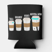 自閉症おもしろいを意識したTシャツ 缶クーラー (裏面)