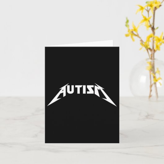 自閉症おもしろいミーム カード (黄色い花)