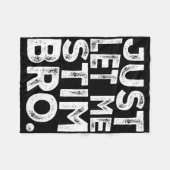 自閉症おもしろい意識だけで私にBroをスティー フリースブランケット (正面(横))