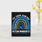 自閉症おもしろい意識の月は、彼らをBrのスティムに カード (黄色い花)