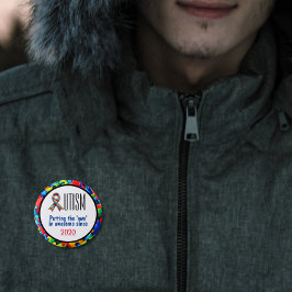 自閉症おもしろい意識 缶バッジ