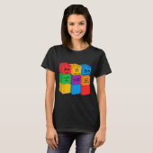自閉症おもしろい認識要素周期表Che Tシャツ (正面フル)