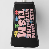 自閉症おもしろいEmと自閉症ミーム自閉症 ゴルフヘッドカバー (回転90)